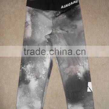 sublimated compression tight 3/4