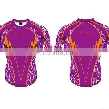 Specialized trendy customized rugby jersey with sublimation