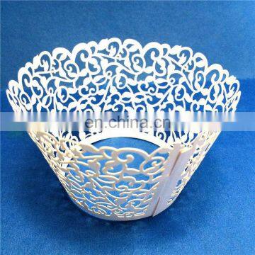 Laser Cut Flower Vine cupcake wrappers birthday wedding party supplies favors cake decoration