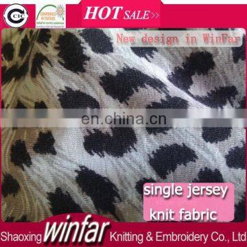 shaoxing winfar Textile Knit Jersey Reactive Print Stretch Ring Spun Viscose Fabric
