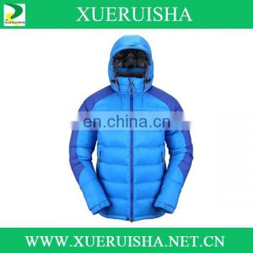 mens winter dress of jacket with windproof cover down fill