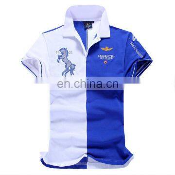 China Supplier New-Men's Short Sleeve Polo Shirt T Shirt Air Forcel Color Stitching Shirt All Size photo-2