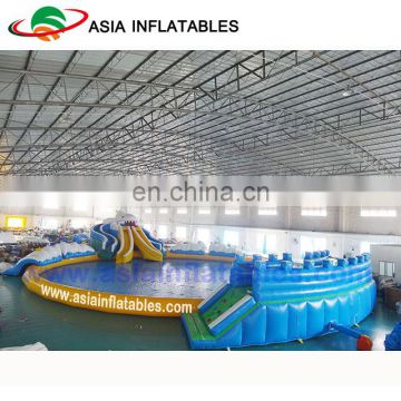 Inflatable Giant Shark Water Park Games For Kids