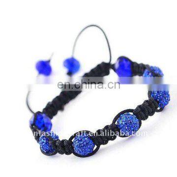 Hip hop crystal shambala bracelet