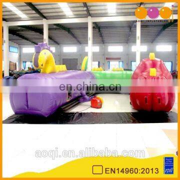 AOQI new design kids playing sea monster inflatable tunnel for sale