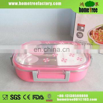 710ml Stainless Steel Plastic Insulated Food Container Thermos Lunch Box