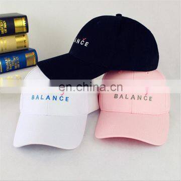 Hot sale custom blank plain design letter embroidery baseball cap