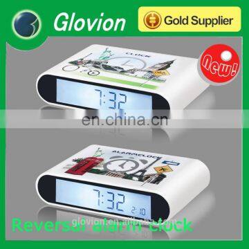 New design table clocks for kids logo print clock funny clock for kids