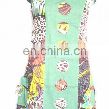 Wholesale Printed Chiffon Women Any Color Peasant Vintage Tunic Embroidered Top photo-6