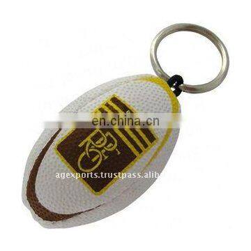 football rugby ball keychain