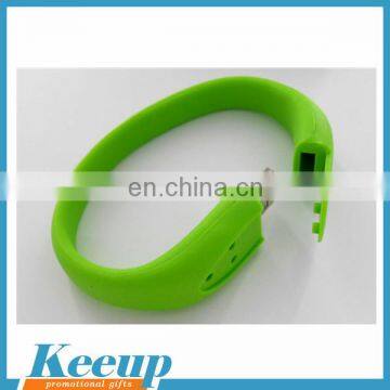 Customized Promotional Silicon Bracelet USB, Wristband USB Drive
