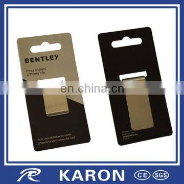 wholesale custom made hanging card money clip