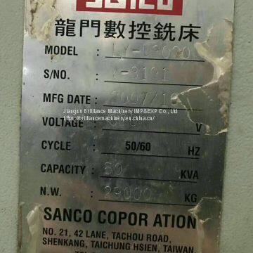 Taiwan SANCO LY-D3020 CNC Gantry Milling Machine photo-4