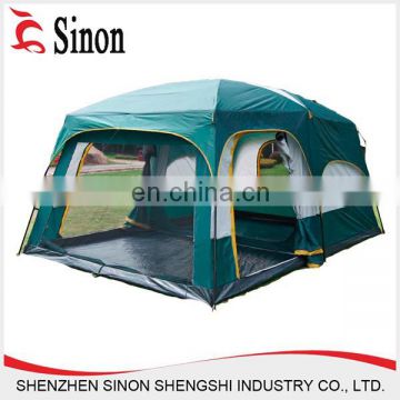 double layer big polyester outdoor travel dome family tents tent