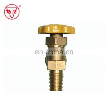 YSQ-3A lpg gas cylinder handweel brass valve for kitchen cooking