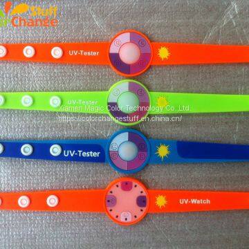 UV Sensitive Color Changing Silicone Bracelet (Color Change Under Sunlight or UV Light ) photo-2