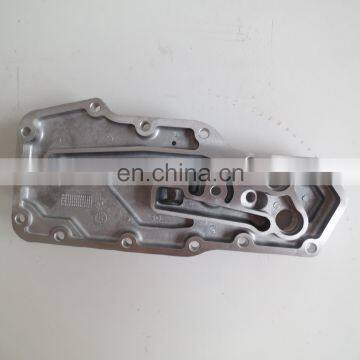 Dongfeng Truck Diesel Engine Parts Oil Cooler Cover ISBE Oil Filter Seat 5273377 3284170
