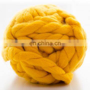 Cheap price solid color 100% acrylic roving arm knitting yarn for blanket