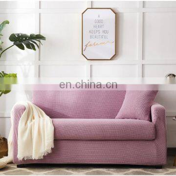 Amazon Supplier Slipcover Sofa Cover Check Pattern Pure Color Stretch Sofa Cover photo-3