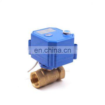 2-way 5V 12v 24v AC220V Automatic Shut off Motor Control Valve
