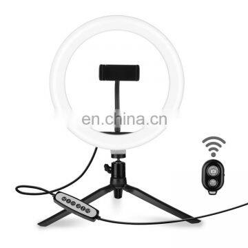 New Product 10 Inch 32 Color Modes RGBW Selfie Ring Light Usb Charging Photograph Video Shoot Light With Tripod photo-4