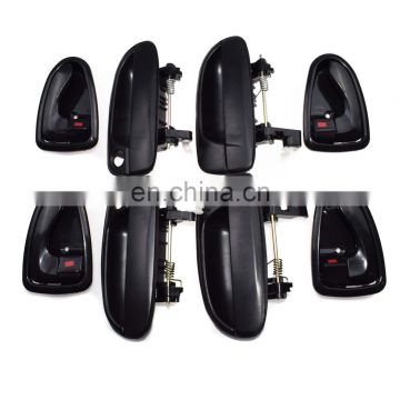 Black Outside Inside Door Handles Set 8pcs For Hyundai ACCENT 82650-25000