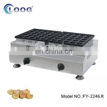 Snack Shop Machines Gas Dutch Pancakes Poffertjes Maker Heart Shaped 50 Holes Mini Pancake Maker Commercial For Foodtrailer photo-2