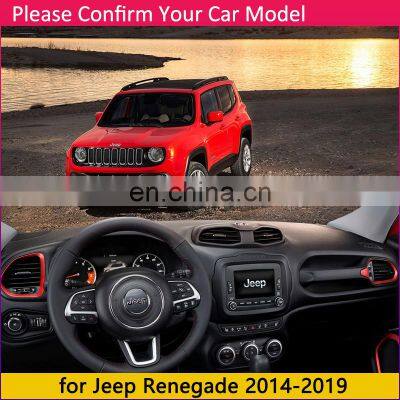 for Jeep Renegade 2014~2019 BU Anti-Slip Mat Dashboard Cover Pad Sunshade Dashmat Car Accessories Trailhawk 2015 2016 2017 2018 photo-2