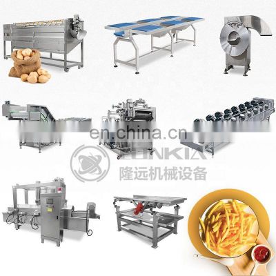 Hot Sale Automatic Banana Chips Onion Ring Fresh Frozen French Fries Machine Making Fresh Potato Chips Customized 380V/50HZ