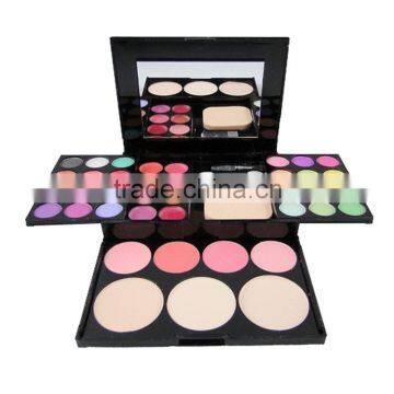 Wholesale 32 colors professional makeup Eyeshadow face powder with blusher