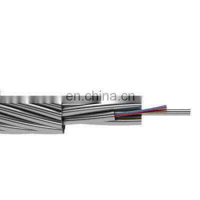 Customized power opgw aeirlal wire 2448 core optic cable opgw Fiber cable optic outdoor