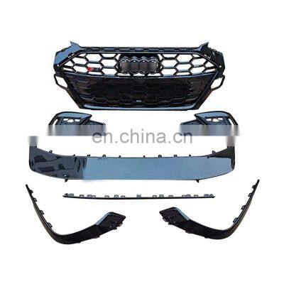 Wholesale Automotive parts car bumpers For Audi A4 2020-2021 upgrade S4 body kits Grille