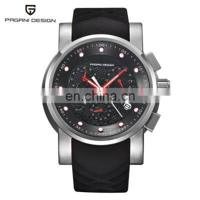 Pagani Design 1621 Male New Style Sports Watch Wholesale Price Brand Watch 2019 Leather Men's Alloy Rubber Round Analog 1 Pcs