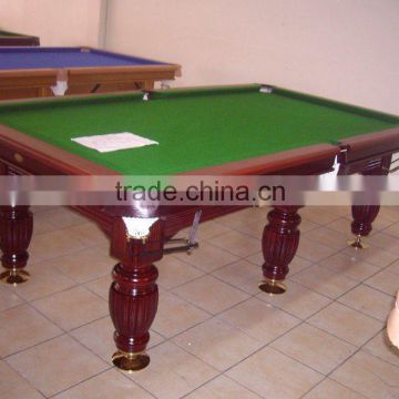 solid wood with slate billiard table