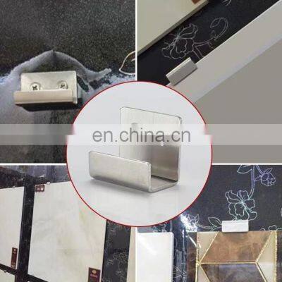 Display Ceramic Tile Accessories Square Fixed Glass Clip Wall Tile Bracket