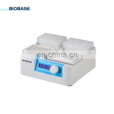 BIOBASE China Microplate Shaker BK-TS100 Microplate Shaker Incubator LCD display system status and parameters for lab