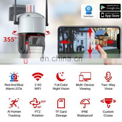 4K Wireless WIFI Security IP Network Camera 4X Zoom 5MP HD PTZ Outdoor Home 2MP Surveillance Cam CCTV Full Color Night Vision photo-3