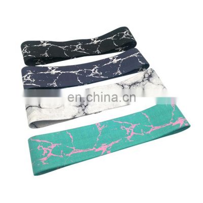 Thick Custom Printed Marble Resistance Band Elastic band Set