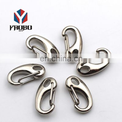 6 Size Stainless Steel Egg Shaped Carabiner Hook Keychain Safety Lifting Snap Hook