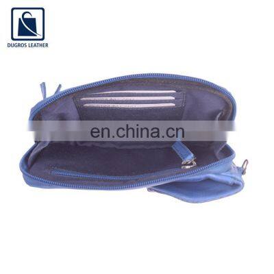 Indian Manufacturer of Silver Antique Fitting Fashion Designer Swiss Cotton Lining Women Genuine Leather Phone Bag photo-5