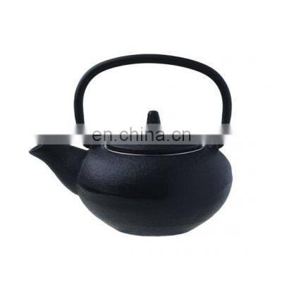 Japanese Tetsubin Tea Kettle Cast Iron Teapot with Stainless Steel Infuser Black