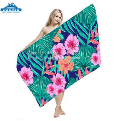 2022 Custom Quick Dry sublimation Recycled Beach Towel