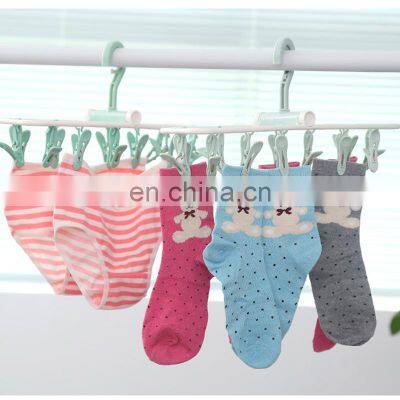 Fancy Modern Multi Purpose Drying Designer Hook Clip Sock Kids Plastic Cloth Baby Hanger