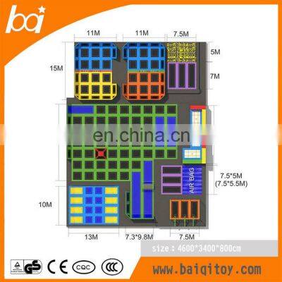 Most Popular Commercial Kids Playground Indoor Cheap Trampolines Park for Sale photo-5