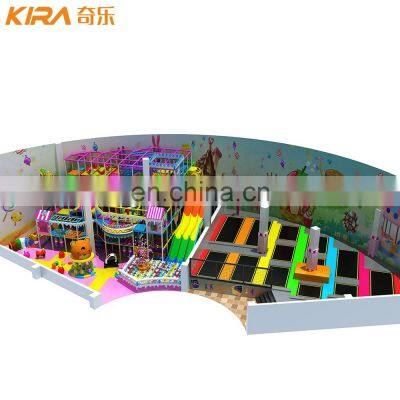 Commercial Children Soft Play Indoor Playground With Indoor Trampoline Park For Sale photo-2