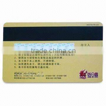 Promotion global commonly used PVC card/magnetic card