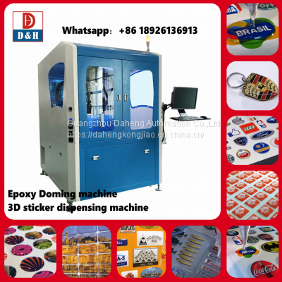 Two components glue dispensing and potting machine for electronic sensors