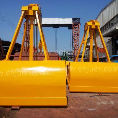 Enjue Single Rope Grapple Single Line Grab Bucket Electric Hydraulic Ship Grab Motor Hydraulic Marine Cargo Grab Bucket Dual Scoop Grab for Deck Crane photo-3
