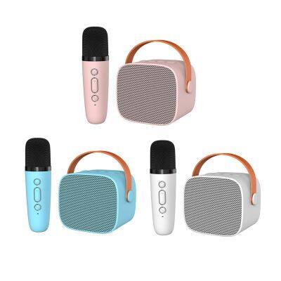 Mini Portable Wireless Mic Magical Voice Party Box Small Kids Karaoke Machine bluetooth speaker With Microphone