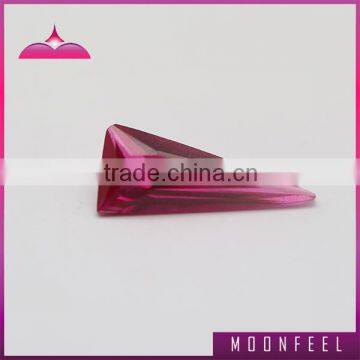 Triangle shape 5# natural rough ruby stones